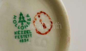 Hollóházi zenélő kisfiúk ( 3 db), kézzel festett, jelzett, hibátlan m: 14 cm ( 3×)