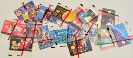1992-2001 20 db különféle magyar telefonkártya, bontatlan csomagolásban