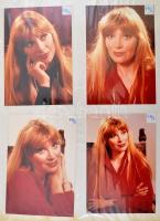 cca 1972 Színészek albuma, 14 magyar színészről készült 72 db vintage portréfotó, öntapadós albumba ...