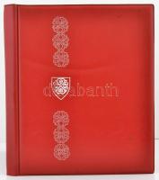 cca 1972 Színészek albuma, 14 magyar színészről készült 72 db vintage portréfotó, öntapadós albumba ...