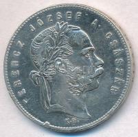 1869KB 1Ft Ag "Ferenc József / Angyalos címer" Körmöcbánya T:2- peremen keret nyomai  Hung...