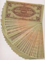 1945. 10.000P (30x) legtöbb "MNB" bélyeggel T:III,III-