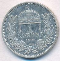 1892KB 1K Ag Ferenc József T:2,3 Adamo K5