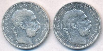 1893KB-1894KB 1K Ag "Ferenc József" (2x) T:2,2-
Adamo K5