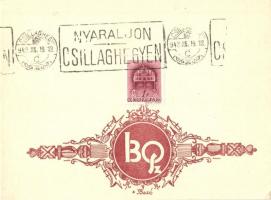 6 db régi Bozó művészlap, IBOSZ reklámlap alkalmi bélyegzésekkel (Nyaraljon Csillaghegyen, Légy jó a...