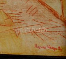 Ilosvai jelzéssel: Tabáni utcarészlet, vegyes technika, farost, keretben, 29×36 cm