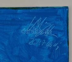 Vasanits Zoltán (1971- ): Kikötő, olaj, farost, jelzett, 30×40 cm