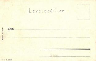 Déva, Deva; mozaiklap. Hirsch A. kiadása / multi-view greeting card (EK)