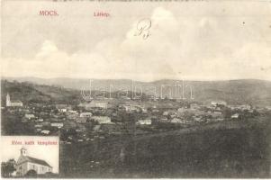 Mócs, Mociu; látkép, Római katolikus templom. Fogyasztási szövetkezet kiadása / general view, church