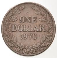 Libéria 1970. 1$ Cu-Ni T:2,2- karc
Liberia 1970. 1 Dollar Cu-Ni C:XF,VF scratched
Krause KM#18a.2