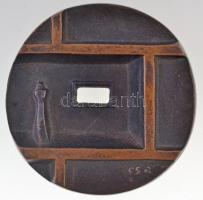 Csíkszentmihályi Róbert (1940-) 1979. "Otthon Kiállítás 1979" öntött Br kiállítási díj (69...