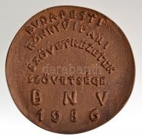 Borsos Miklós (1906-1990) 1986. "Budapesti Könyvipari Szövetkezetek Szövetsége - BNV" Br é...