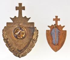 DN "A diákszövetségért" zománcozott, aranyozott piarista jelvény (28x44mm) és miniatűrje (...