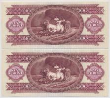 1989. 100Ft (2x) sorszámkövetők T:I-