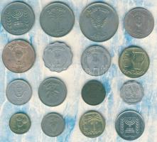 Izrael 16 klf db modern fémpénz T:2,3