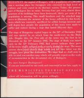 Rebuild Budapest! Manninger János fotóival. A tipográfiát Kozma Lajos tervezte. Bp.,1945, Muncipial ...