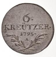 Ausztria 1795A 6kr Ag (2,36g) T:1-,2
Austria 1795A 6 Kreuzer Ag (2,36g) C:AU,XF
Krause KM#2127