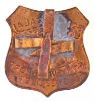 DN "Somogy-Zalai Lótenyésztő és Lovassport Egyesület" fém jelvény (~29x30mm) T:2 patina