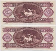 1995. 100Ft (2x) sorszámkövetők T:I,I-