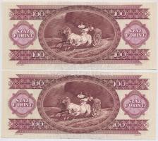 1992. 100Ft (2x) sorszámkövetők T:II törés nélküli hajtás 
Adamo F37