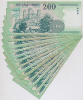 1998-2006. 200Ft (13x) mind klf sorozat betűjellel T:III,III-