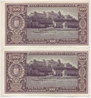 1930. 100P (2x) sorszámkövetők + 1945. 100P (2x) sorszámkövetők + 1945. 1000P (2x) sorszámkövetők, p...