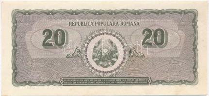 Románia 1950. 20L T:II 
Romania 1950. Lei C:XF 
Krause 83.a