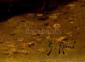 Remi jelzéssel: Casamicciola. Olaj, vászon, lyukas, 39×31 cm