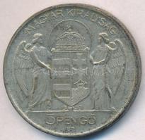 1939. 5P Ag "Horthy balra" T:2 patina
Adamo P8.2