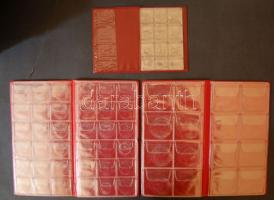 3db kisméretű, használt éremberakó, 1x 32, 1x 48, 1x 72 férőhellyel