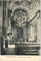 Szombathely, Székesegyház belső és külső nézet - 2 db régi képeslap