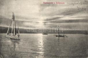 Balaton - 3 régi képeslap, 1 Siófok
