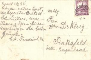 Budapest - 5 db régi városképes lap