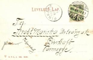 Budapest - 5 db régi városképes lap