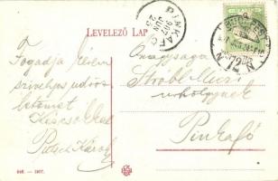 Budapest - 5 db régi városképes lap