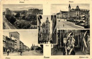 8 db régi magyar és történelmi magyar városképes lap (Kassa, Beregszász, Boldva, Csáktornya, Görömbö...