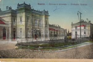 5 db régi magyar és történelmi magyar városképes lap (Homonna (Jeszenői vár), Máriagyüd, Szajol, Sop...