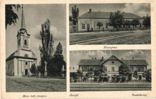 5 db régi magyar és történelmi magyar városképes lap (Homonna (Jeszenői vár), Máriagyüd, Szajol, Sop...