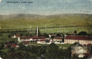 5 db régi magyar és történelmi magyar városképes lap (Homonna (Jeszenői vár), Máriagyüd, Szajol, Sop...