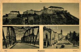 5 db régi magyar és történelmi magyar városképes lap (Homonna (Jeszenői vár), Máriagyüd, Szajol, Sop...