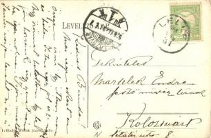 5 db régi magyar és történelmi magyar városképes lap (Balatonlelle, Tiszanána, Szalkszentmárton, Péc...