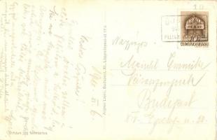 Újszász, Római katolikus templom, Vasútállomás, Báró Orczy kastély. Aigner Lajos kiadása (EK)