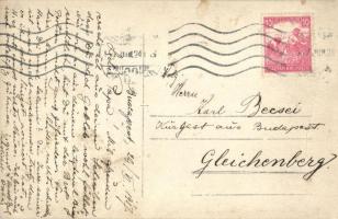 1917 Budapest I. Halászbástya, Szent István szobor. photo (EK)