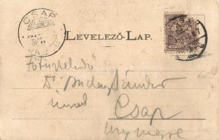 Kassa, Kosice; Fő utca és a Szepsi út, piac, üzletek. László Béla kiadása / main street, market vend...