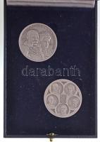 2007. 1867. Kiegyezés Ag emlékérem pár, A Magyar Pénzverő és a Münze Österreich közös kiadványa, tanúsítvánnyal, 1000 kibocsátott darab. (30g/0.999/40mm) T:1 2007. Austro-Hungarian Compromise of 1867 Ag medallion pair in case with certificate, only 1000 examples! (30g/0.999/40mm) C:UNC