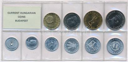 1986. 2f-20Ft (10xklf) érmés forgalmi sor fóliatokban T:1 Adamo FO19