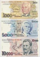 Brazília vegyes bankjegy tétel (7xklf) T:I
Brasil mixed banknote lot (7xdiff) C:UNC