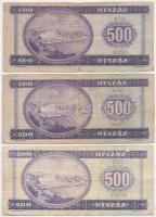 1969. 500Ft (2x) + 1990. 500Ft T:III-