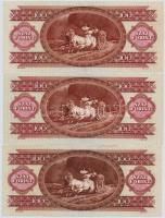 1949-1993. 100Ft (7xklf) T:III szép papír