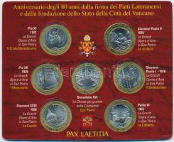 Vatikán ~2009. "Vatikán alapításának 80. évfordulója" (7xklf) szuvenír emlékérem eredeti c...